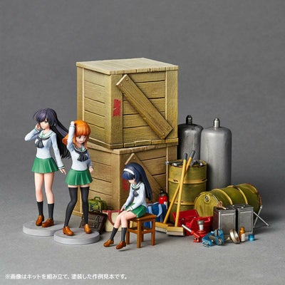 ARTPLA ガールズ＆パンツァー 最終章 ガレージセット[B] | 海洋堂 
